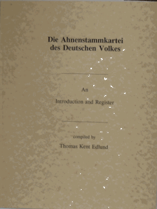 book, Die Ahnenstammkartie